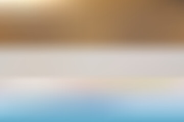 Soft gradient of blue beige and brown colors background