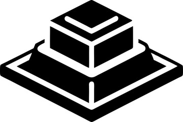 Object Scan Icon Silhouette Vector Illustration