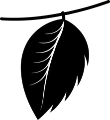 Mango Leaf Toran Silhouette Vector Illustration 