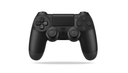Black game controller