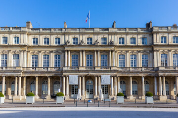 Front facade of the government palace in Nancy, France