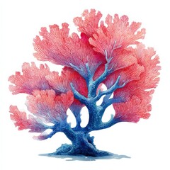 Vibrant Watercolor Coral