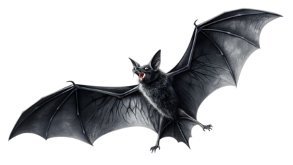 Halloween bat isolated on transparent background