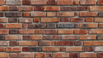 Obraz premium Textured brick wall with earthy tones. Neural network AI generated