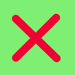 Obraz premium red and green check mark