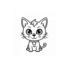 Obraz premium 目が大きなかわいい子猫｜Big-Eyed Cute Kitten