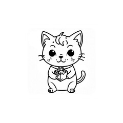 牛乳パックを持つ子猫｜Kitten Holding a Milk Carton