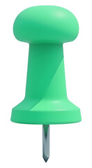 This bright mint green pushpin is perfect for organizing items