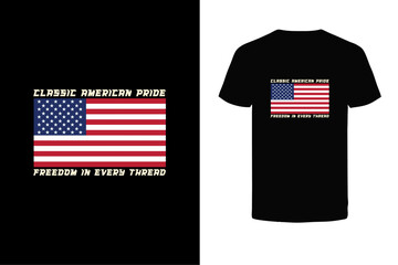 vintage t-shirt design, and vintage American flag vector. 