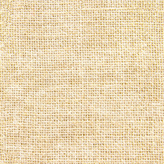 Burlap texture background , Hessian sackcloth woven jute fabric cloth textile texture pattern background in light brown beige aged color 