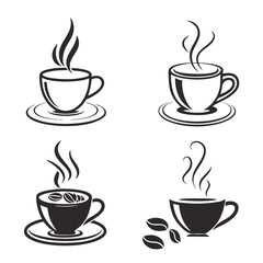 Obraz premium set of coffee cups