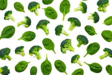 Broccoli and Spinach Pattern