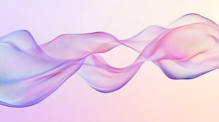 Minimal abstract shapes levitating on pastel gradient 