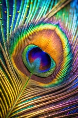 Obraz premium peacock feather background