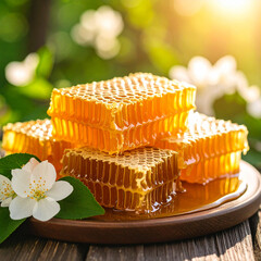 honey with honeycomb