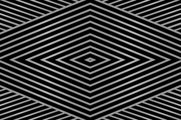 Seamless geometric black and grey minimalistic pattern. Simple vector graphic black print background. Repeating line abstract texture. Stylish metal gray square. Geometry web page fill.