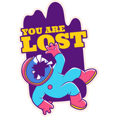 Cartoon creative trend vector illustration