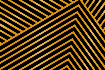 Abstract background with glow gold stripes line texture. Luxury background. Pattern of golden lines on black background. Beautiful design for wallpaper, decor, cover, card, banner, template, etc.