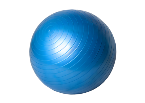 Blue ball isolated on white