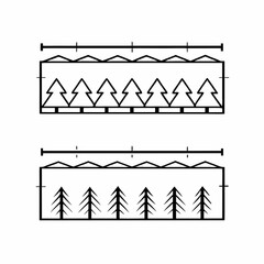 vector illustration of a bar chart