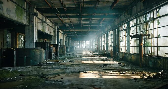 abandoned factory building