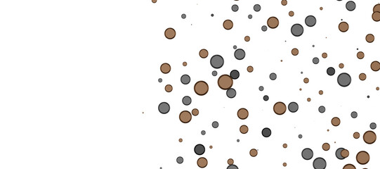 gold confetti background, isolated on transparent background In PNG 3d