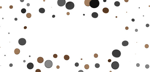  Colorful confetti on white background