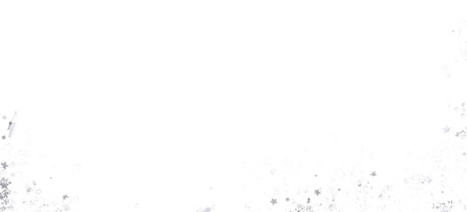 Sparkling silver stars scattered on a white background. Ideal for festive designs, invitations, or website headers.