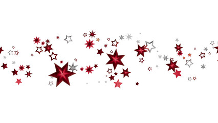Beautiful red and silver stars on white. Perfect for holidays, celebrations, and more!
