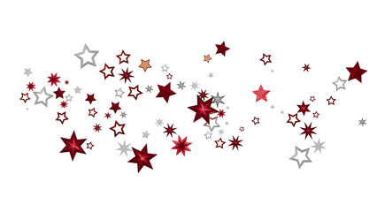 Festive background with red and silver stars. Perfect for Christmas, holidays, or celebrations.