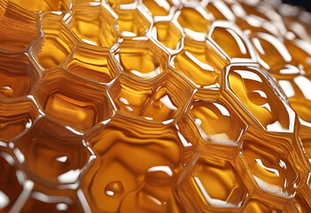 macro photograph of honey