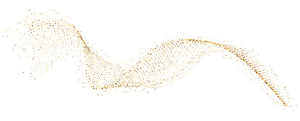 Gold magic particles.