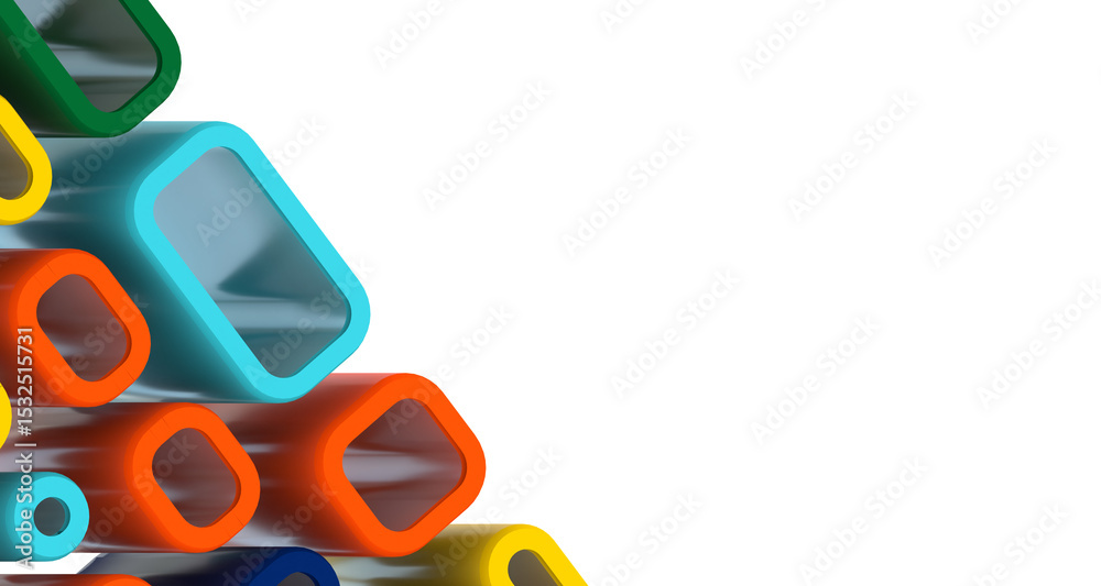 Poster mosaic triangular low poly style abstract geometric background - divider 3d