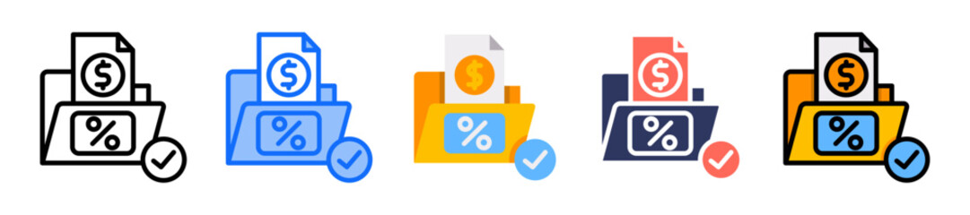 Tax Compliance multiple icon