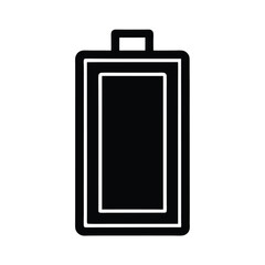 Battery Low Icon Outline Vector Illustration