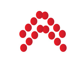 arrow vector graphic dots