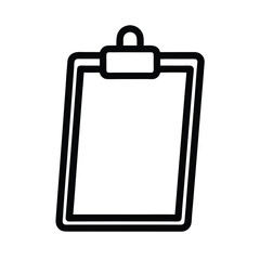 Clipboard Icon Outline Vector Illustration