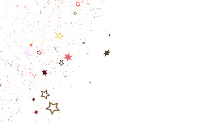 Stars - stars background, sparkle lights confetti falling. magic shining Flying christmas stars on night