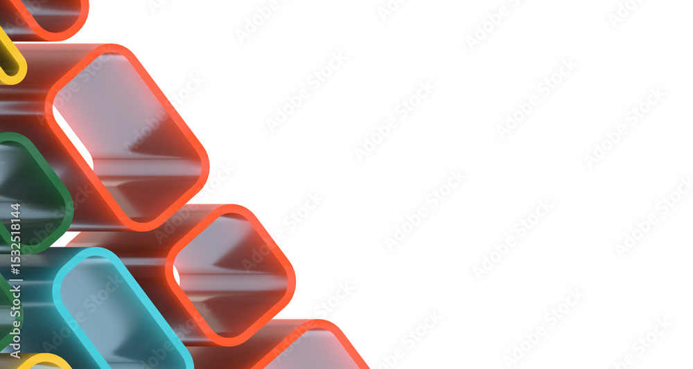 Poster Mosaic triangular low poly style abstract geometric background - Divider 3d