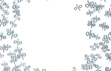 percent rain shopping digital in 3d.