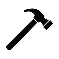 Hammer Tool Icon Outline Vector Illustration