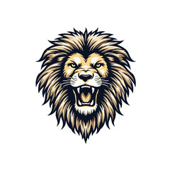 Unique Lion face T-shirt Design