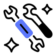 This Pedal wrench icon is suitable for Bycycle, Sport, Healthy Lifestyle, etc