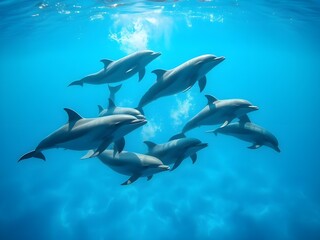 Fototapeta premium dolphin in the sea