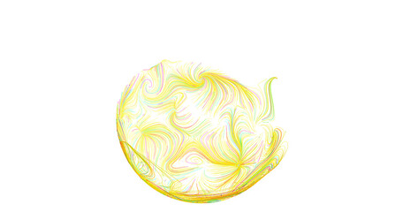 Abstract art, yellow swirl, vibrant, dynamic, energy, motion, design element, background, texture, modern art