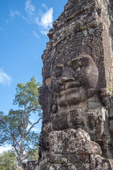 カンボジアのアンコールトムの遺跡