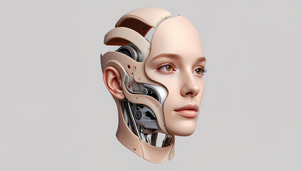 Humanoid Robot Face with Synthetic Skin and Realistic Facial Expressions