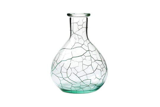 Innovative Reusable Cracked Laboratory Flask      