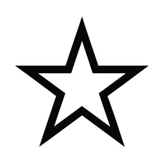 Star Outline Icon Outline Vector Illustration