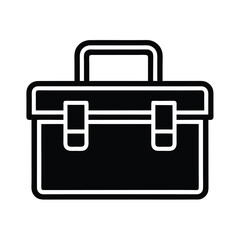 Toolbox Icon Outline Vector Illustration